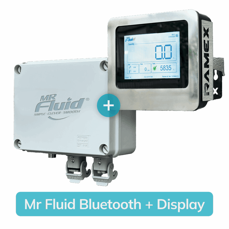 Dispositivo Mr Fluid Bluetooth, scheda madre e display.